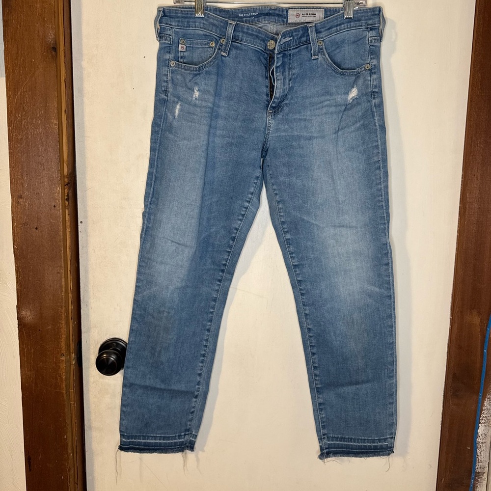 AG Adriano Goldschmied Light Blue Denim Jeans
